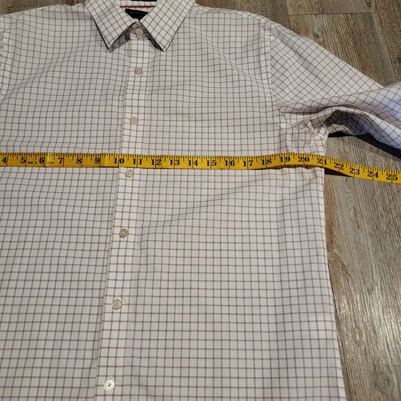 Banana Republic Untucked Fit, Non Iron Stiff Collar Dress Shirt Mens Size Medium - Picture 5 of 7